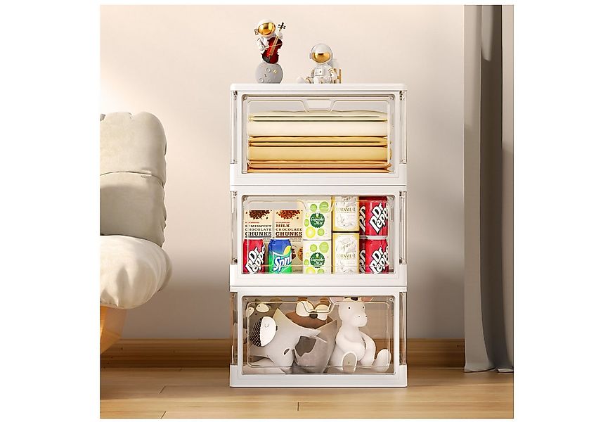 POPOLIC Aufbewahrungsbox Transparente mehrschichtige Aufbewahrungsbox Drei günstig online kaufen