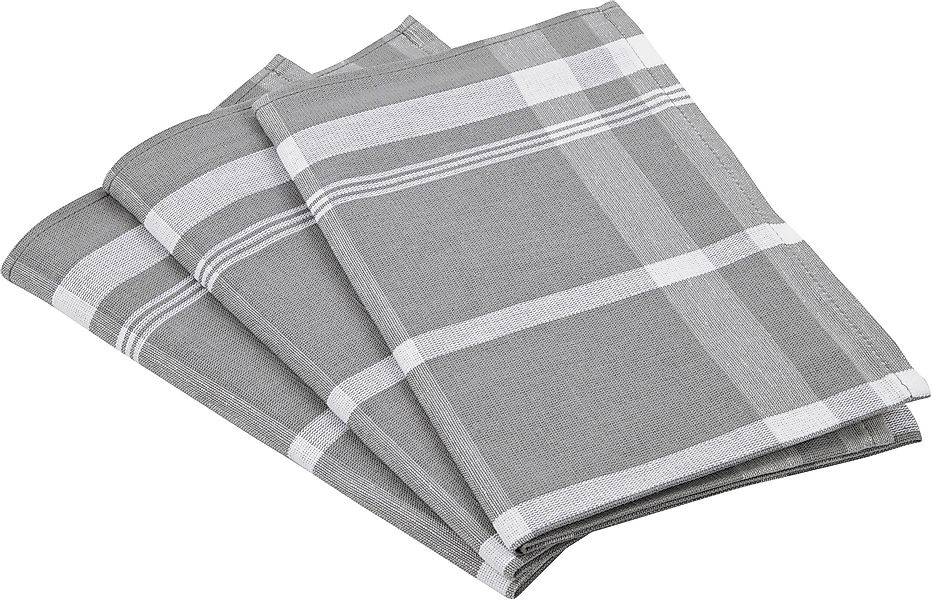 ROSS Geschirrtuch Exclusiv, (Set, 3-tlg), Blockkaro, günstig online kaufen