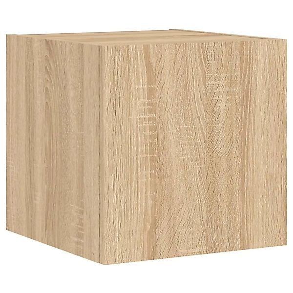 vidaXL TV-Wandschrank mit LED-Leuchten Sonoma-Eiche 30,5x35x30 cm 837222 günstig online kaufen