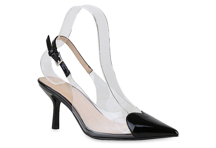 VAN HILL 841534 Slingpumps Damen Slingpumps Pumps Spitze Stiletto Transpare günstig online kaufen