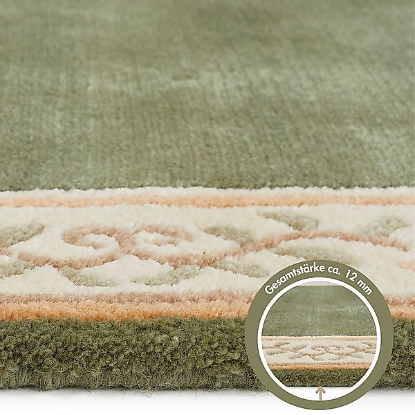 LUXOR living Wollteppich »Giza« rechteckig 12 mm Höhe reine Wolle, handgekn günstig online kaufen