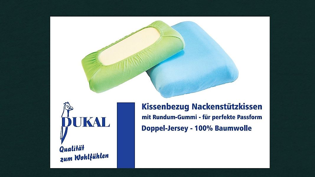 DUKAL Kissenbezüge Nackenstützkissen, aus hochwertigem DOPPEL-Jersey, günstig online kaufen