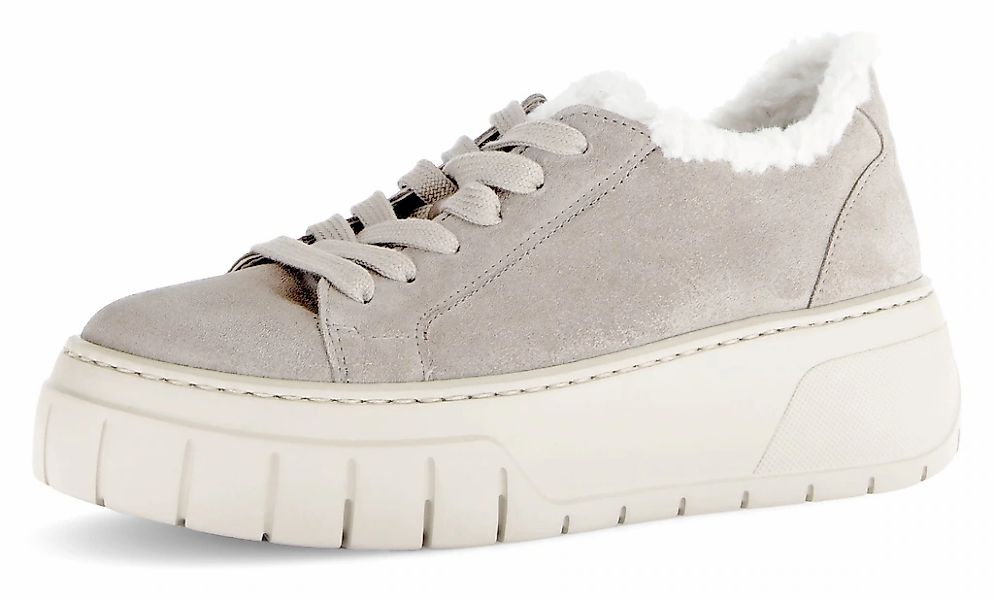 Gabor Plateausneaker, Plateau, Freizeitschuh, Halbschuh, Schnürschuh mit Be günstig online kaufen