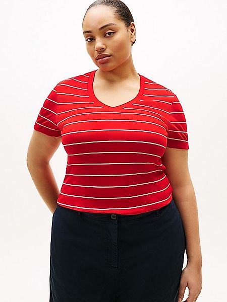 Tommy Hilfiger Curve V-Shirt CRV SLIM CODY V-NK SS in großen Größen günstig online kaufen