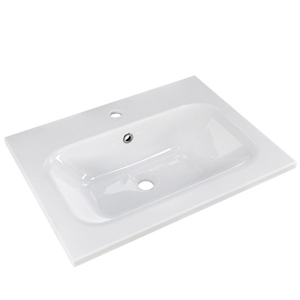 Pelipal Mineralmarmor-Waschbecken Quantum 07 Weiß 61 cm günstig online kaufen