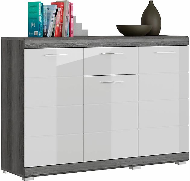 Home affaire Kommode "SIENA, Breite 120 cm, 3 Türen, 1 Schubkasten, 5 Einle günstig online kaufen