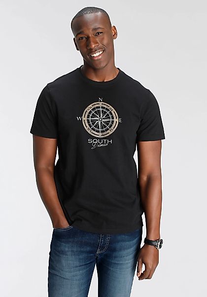 DELMAO T-Shirt Kurzarm, bedruckt, Rundhals, aus günstig online kaufen