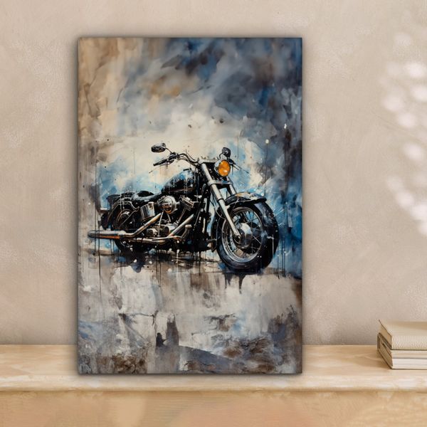 OneMillionCanvasses® Leinwandbild Motorrad - Fahrrad - günstig online kaufen