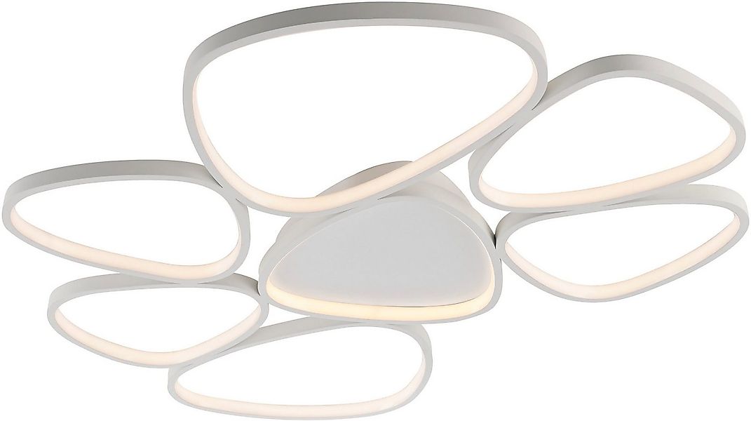 JUST LIGHT Deckenleuchte PEBBLES, Dimmfunktion, LED fest integriert, Warmwe günstig online kaufen