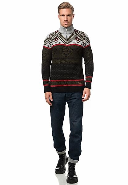 Rusty Neal Strickpullover, mit winterlichem Muster günstig online kaufen