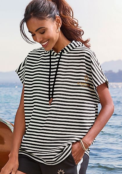 H.I.S Kapuzenshirt mit Kordelzug und weitem Armausschnitt, Loungewear günstig online kaufen