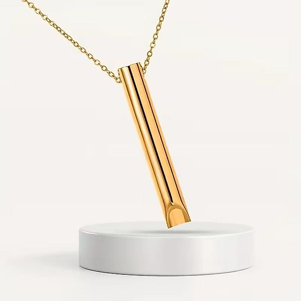 ILOKEN Kette mit Anhänger Tiefenatmung Halskette Achtsamkeitsschmuck zur Be günstig online kaufen