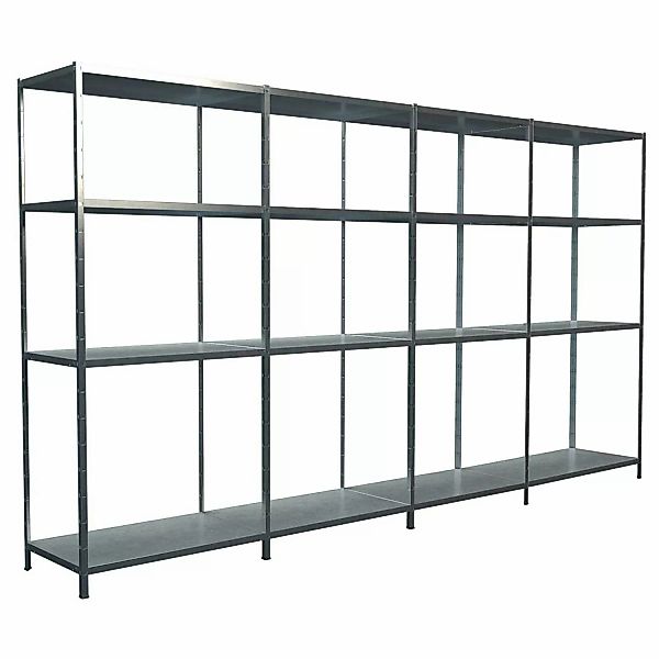 Schulte Steck-Grund- und 3 x Anbauregale 180 cm x 400 cm x 35 cm Verzinkt günstig online kaufen