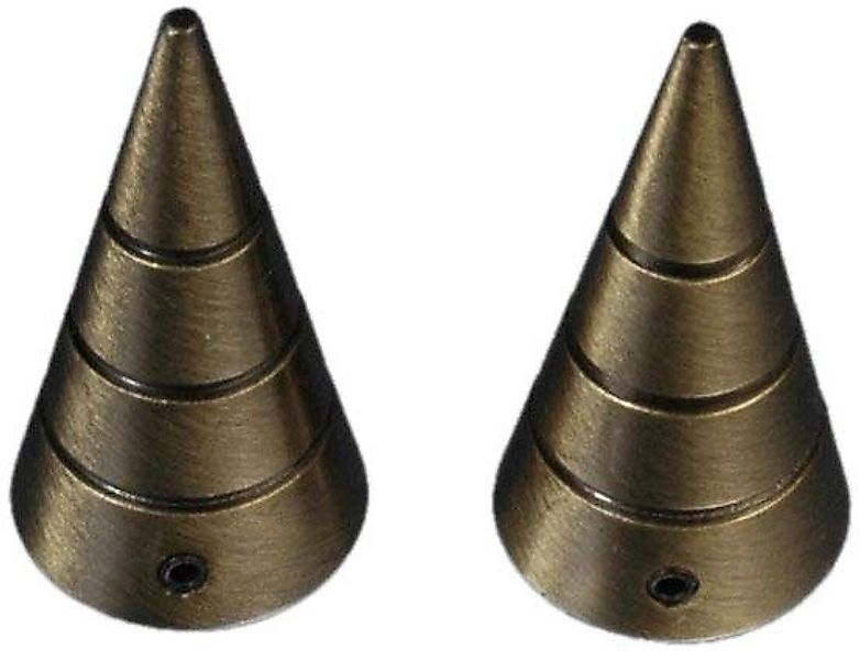 Liedeco Gardinenstangen-Endstück Kegel mit Rille, Gardinen, günstig online kaufen