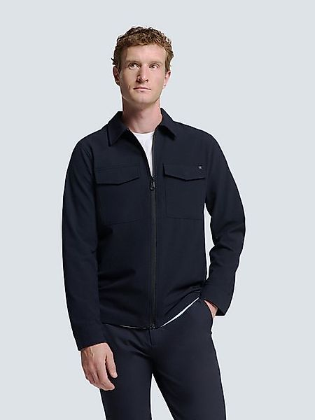 NO EXCESS Langarmhemd No Excess Overshirt mit Zip-Verschluss günstig online kaufen