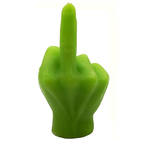 Annastore Stumpenkerze Witzige Kerze mit Mittelfinger günstig online kaufen