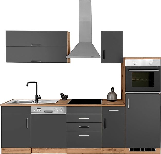 KOCHSTATION Küchenzeile "KS-Colmar", mit E-Geräten, Breite 270 cm günstig online kaufen