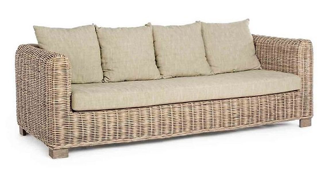 Bizzotto Gartensofa Rattansofa Fortaleza, 3 Sitzer günstig online kaufen