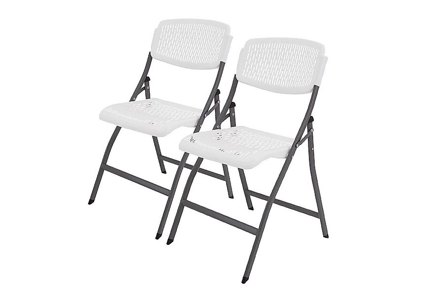 TRUTZHOLM Klappstuhl 2x Gartenstuhl Tragkraft 150 kg ergonomische Sitzform günstig online kaufen