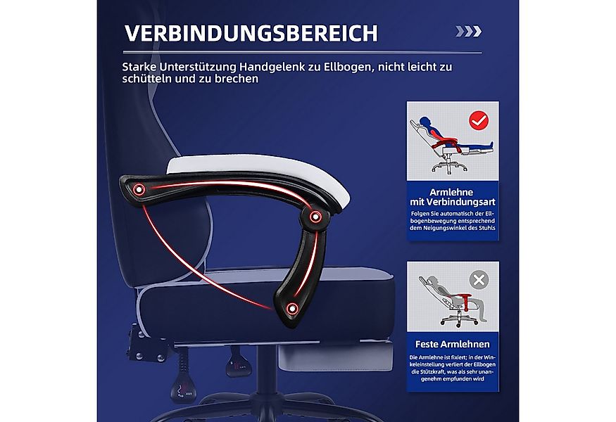 Hiazurm Gaming-Stuhl Gaming Stuhl, Bürostuhl Ergonomisch Wippfunktion bis z günstig online kaufen