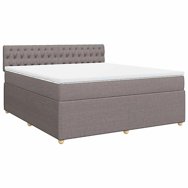 vidaXL Boxspringbett mit Matratze Taupe 180x200 cm Stoff 3287546 günstig online kaufen