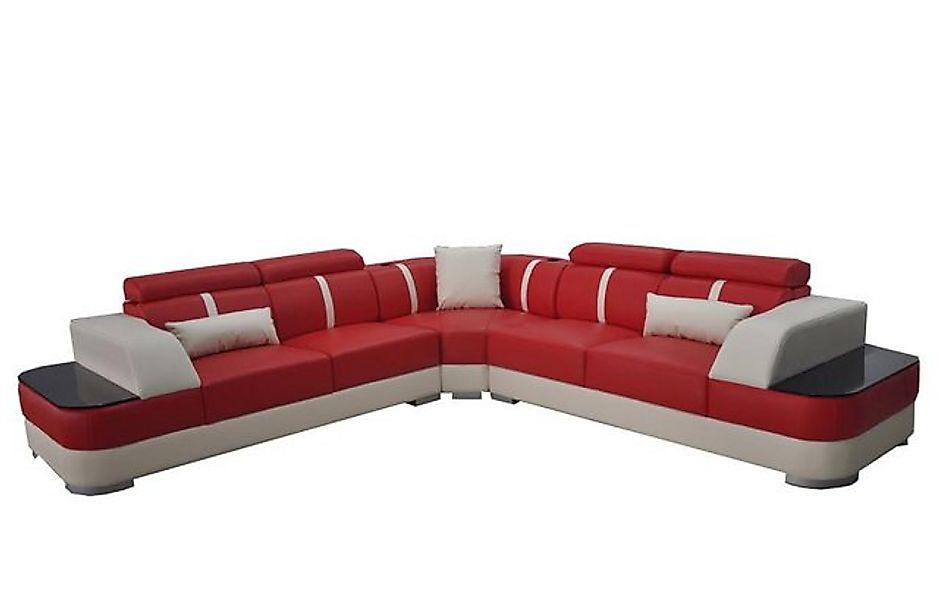 JVmoebel Sofa Leder Sofa Wohnlandschaft Garnitur Design Modern Ecke Sofas L günstig online kaufen