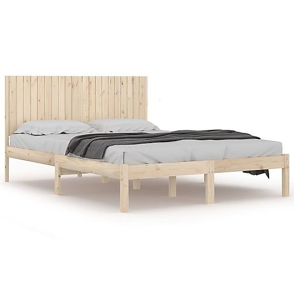 vidaXL Bettgestell Massivholzbett Kiefer 200x200 cm Bett Bettgestell günstig online kaufen