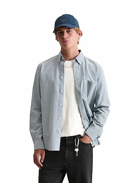 Marc OPolo DENIM Langarmhemd "aus Bio-Baumwoll-Oxford-Qualität" günstig online kaufen