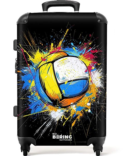 NoBoringSuitcases.com© Hartschalen-Trolley Volleyball mit Graffiti 67 günstig online kaufen