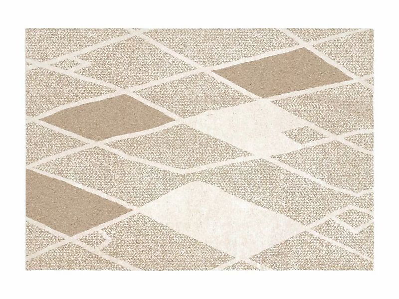 Teppich mit geometrischen Formen - 160 x 230 cm - Beige - LAZINA günstig online kaufen