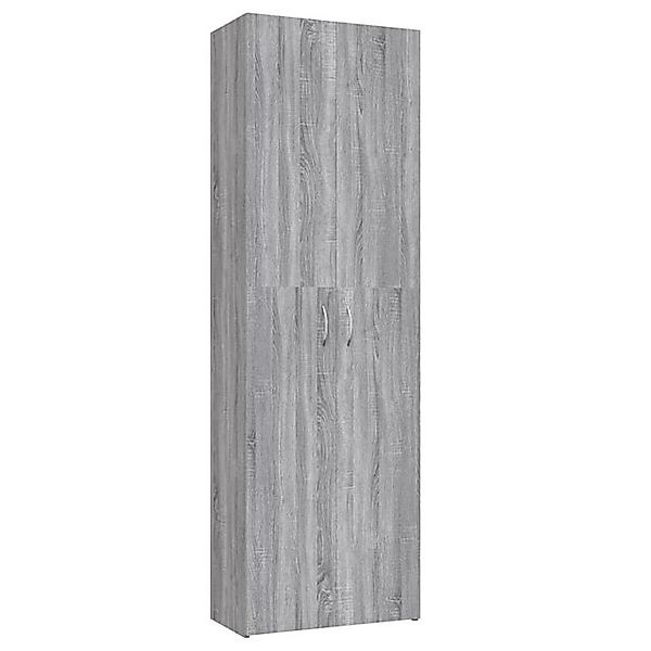 furnicato Aktenschrank Büroschrank Grau Sonoma 60x32x190 cm Holzwerkstoff ( günstig online kaufen