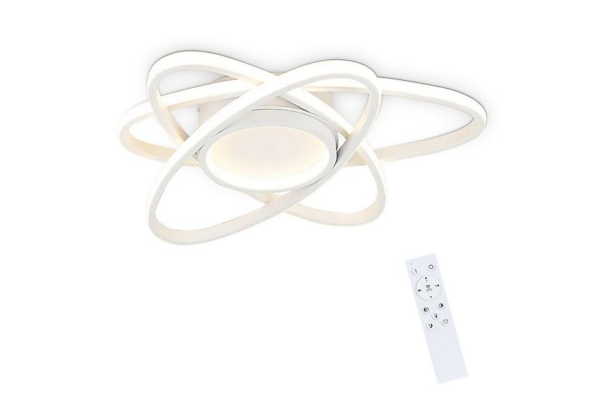 ZMH LED Deckenleuchte Whonzimmer Modern 3 Oval Deckenlampe 3000-6500K mit F günstig online kaufen