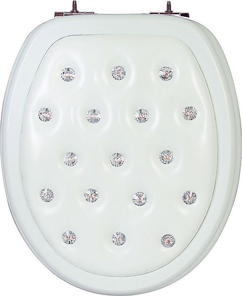Primaster WC-Sitz Primaster WC-Sitz mit Strasssteinen, Abnehmbar Absenkauto günstig online kaufen