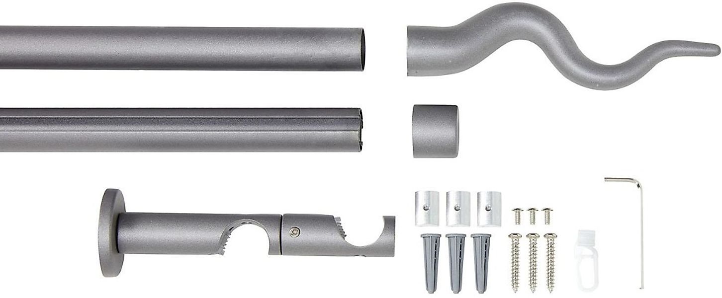 Good Life Kombi-Vorhangstange "Sepa" Ø 20 mm 2 läufig-läufig Fixmaß günstig online kaufen