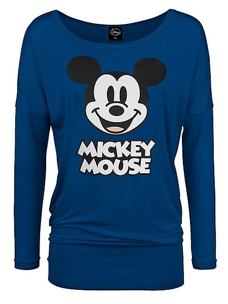 Mickey & Minnie Mouse Mickey Mouse Damen Langarmshirt blau günstig online kaufen