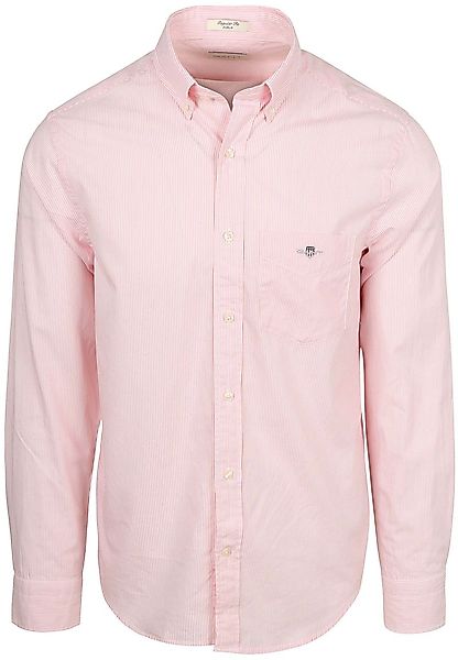 Gant Poplin Banker Hemd Stripe Rosa - Größe XXL günstig online kaufen