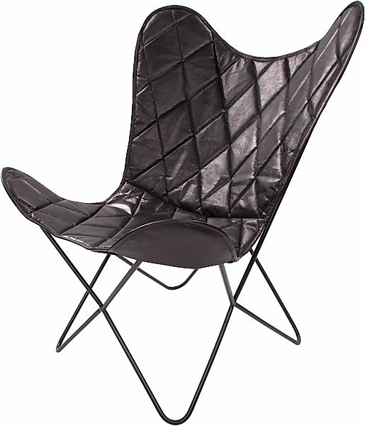 Kayoom "Schmetterling Stuhl Pablo, Schmetterlingsstuhl aus Leder" () 1 Stk. günstig online kaufen