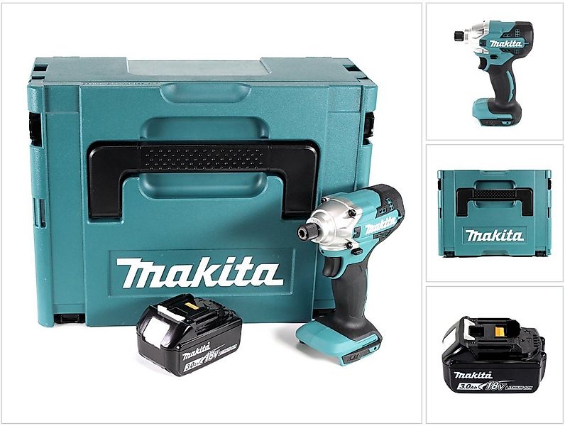 Makita Akku-Schlagschrauber DTD 156 F1J Akku Schlagschrauber 18V 155Nm + 1x günstig online kaufen