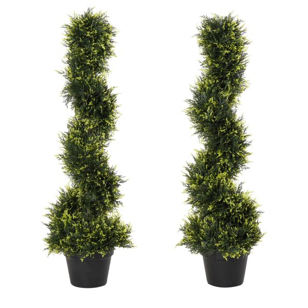 Kunstpflanze 2er Set künstliche Zedernbaum groß günstig online kaufen