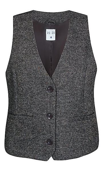 ZE-ZE Nordic Kurzweste Weste Tweed cub melange günstig online kaufen