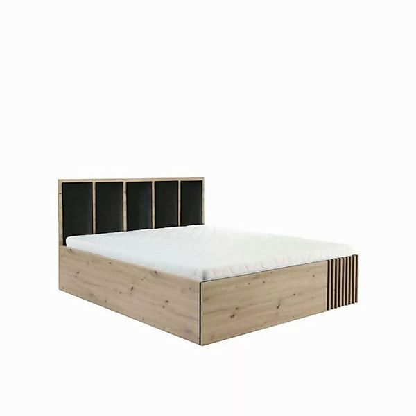 Marmex Möbel Stauraumbett CALI 16 140x200 Doppelbett mit Lamellen und gepol günstig online kaufen