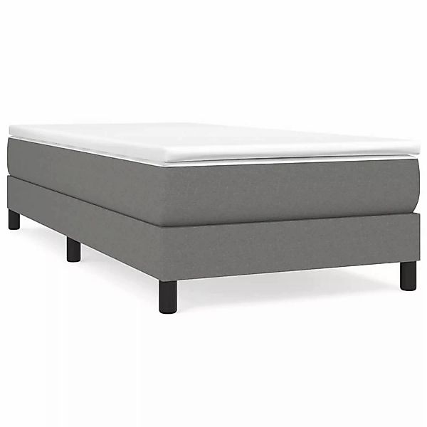 vidaXL Boxspringbett Dunkelgrau 80x200 cm Stoff1396560 günstig online kaufen