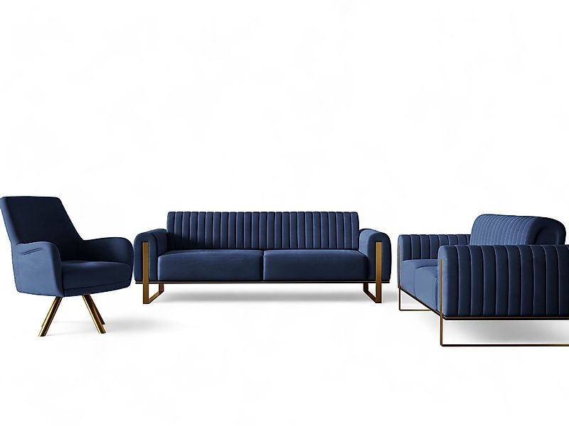 Fun Möbel Polstergarnitur Sofaset Designersofas VALERIE günstig online kaufen