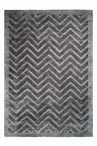 Kayoom Kurzflorteppich Luxury 410 Grau Anthrazit 80cm X 150cm günstig online kaufen