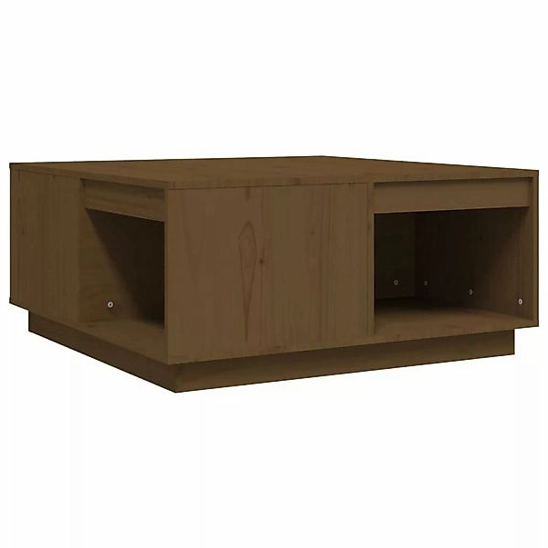 vidaXL Couchtisch Honigbraun 80x81x36,5 cm Massivholz Kiefer günstig online kaufen