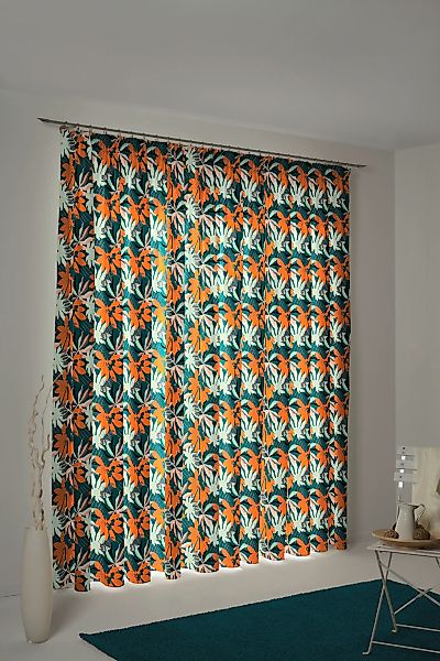 Adam Vorhang "Jungle" Kräuselband 1 Stk. tlg. aus 100% Bio-Baumwolle günstig online kaufen