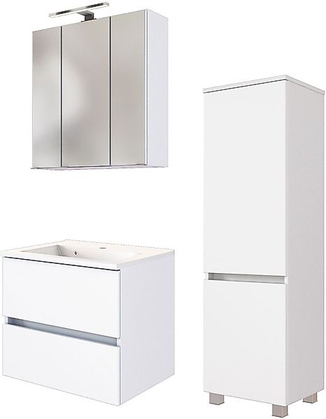 welltime Badmöbel-Set "Welltime Möbel Baabe Waschtisch-Set 3tlg. oder 5tlg. günstig online kaufen