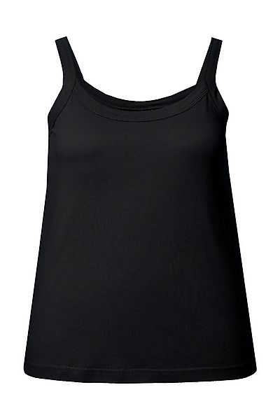 Ulla Popken Longtop Spaghettitop Rundhals Modalmix ärmellos günstig online kaufen