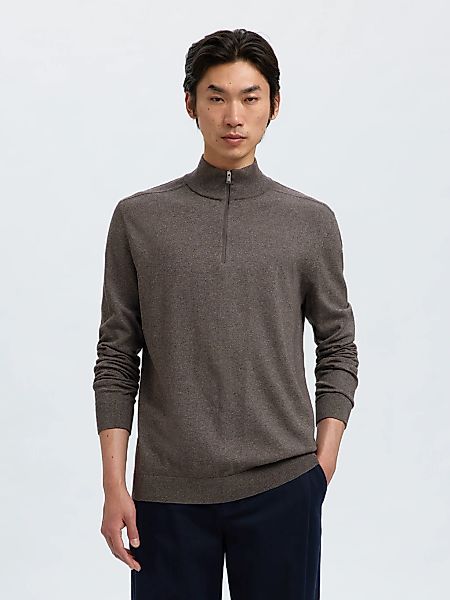 SELECTED HOMME Troyer "SLHBERG HALF ZIP CARDIGAN NOOS" günstig online kaufen