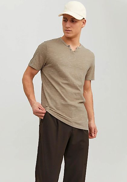 Jack & Jones T-Shirt "JJESPLIT NECK TEE SS NOOS", mit V-Ausschnitt günstig online kaufen
